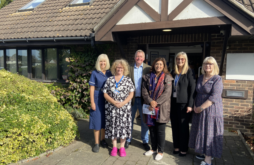 Conservatives support Hailsham's Bridgeside Surgery open morning and flu clinic