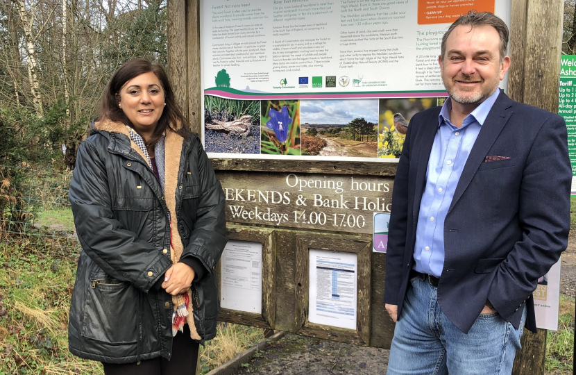 Conservative MP Nusrat Ghani meets new chief of Ashdown Forest