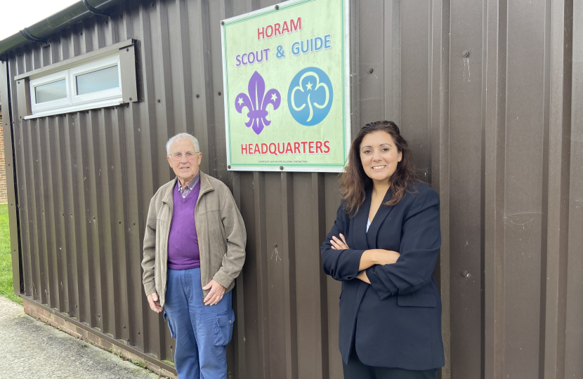 Upgrade to Horam Scout facilities welcomed by Sussex Weald's Conservative MP, Nusrat Ghani