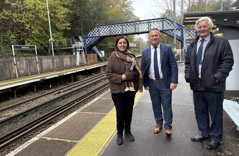 Nusrat Ghani MP celebrates improvements to mobile coverage at Wadhurst station