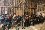 Conservative MP Nusrat Ghani meets with NFU's Next Generation farmers at Wealden farm