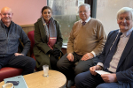 Hailsham Active Chairman, Steve Wennington; Nusrat Ghani MP; Cllr Richard Grocock and Cllr Bob Standley.