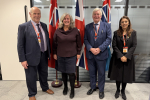 Pictured, from left: Cllr Keith Glazier, Secretary of State for Transport Heidi Alexander MP, Cllr Bob Standley and Nusrat Ghani MP