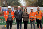 Nus Ghani MP and Cllr Bob Standley are pictured inspecting the Wadhurst improvements