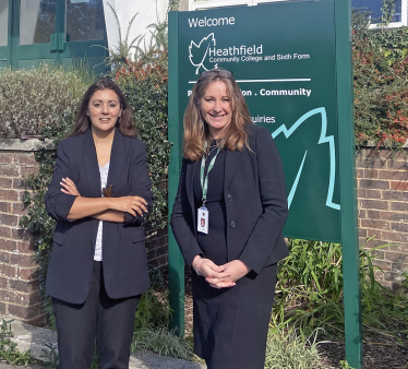 Nusrat Ghani MP and Headteacher Caroline Barlow 