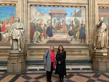 Pictured: Nusrat Ghani MP with Debby Hunter, Principal of Annan School