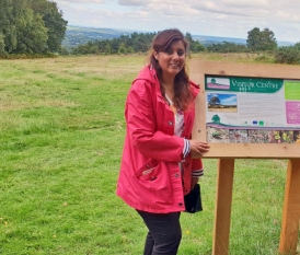 Wealden MP Nus Ghani in Ashdown Forest