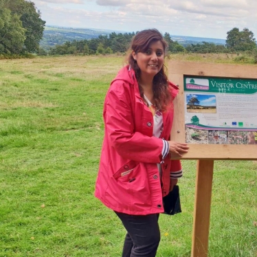 Wealden MP Nus Ghani in Ashdown Forest